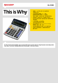 Um das Dokument anzuzeigen Sharp EL-2125C Bedienungsanleitung
