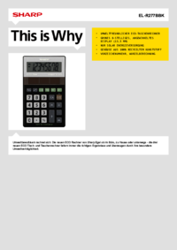 Um das Dokument anzuzeigen Sharp EL-R277BBK Bedienungsanleitung