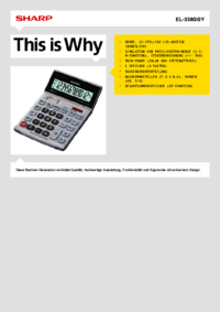 Um das Dokument anzuzeigen Sharp EL-338GGY Bedienungsanleitung
