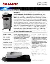 Um das Dokument anzuzeigen Sharp MX-B402SC Spezifikationsblatt