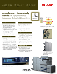 Um das Dokument anzuzeigen Sharp AR-M550U Spezifikationsblatt