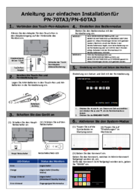 Um das Dokument anzuzeigen Sharp PN-60TA3 Bedienungsanleitung