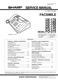 Um das Dokument anzuzeigen Sharp FO-175 Wartungshandbuch