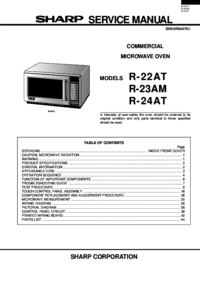 Um das Dokument anzuzeigen Sharp R-23AM Wartungshandbuch