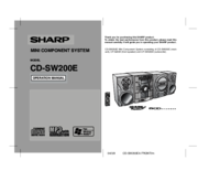 Um das Dokument anzuzeigen Sharp CD-SW200 Spezifikationen