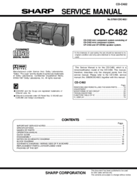 Um das Dokument anzuzeigen Sharp CD-C482 Wartungshandbuch