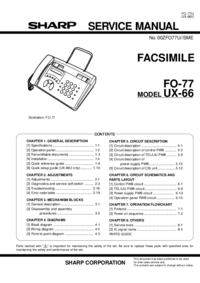 Um das Dokument anzuzeigen Sharp FO-70 Wartungshandbuch