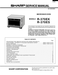 Um das Dokument anzuzeigen Sharp R-370EK Wartungshandbuch