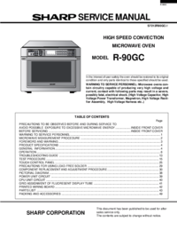 Um das Dokument anzuzeigen Sharp R-90GC Wartungshandbuch