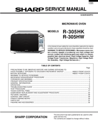 Um das Dokument anzuzeigen Sharp R-305HK Wartungshandbuch