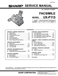 Um das Dokument anzuzeigen Sharp UX-144 Wartungshandbuch