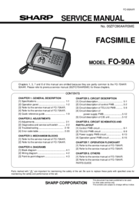 Um das Dokument anzuzeigen Sharp FO-90A Wartungshandbuch