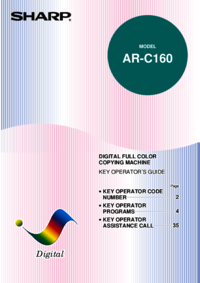 Um das Dokument anzuzeigen Sharp AR-C160 Schnellstart Anleitung