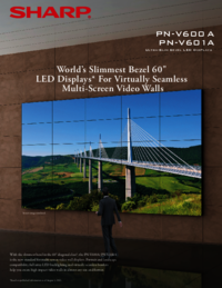 Um das Dokument anzuzeigen Sharp PN-V600A Broschüre